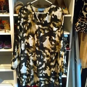 Knee length camo dress